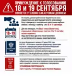 Принуждение к голосованию 18 и 19 сентября является уголовно наказуемым деянием!